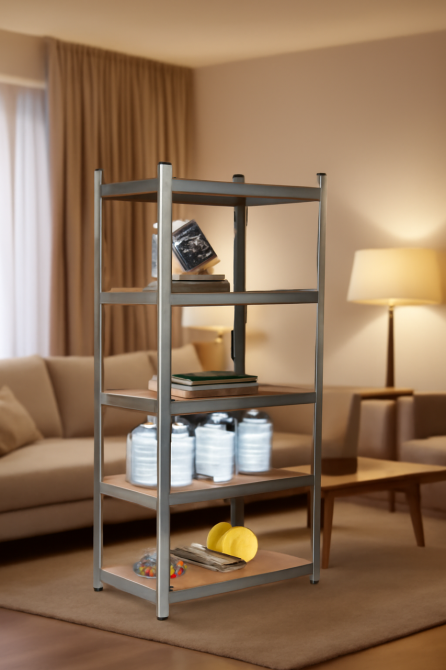 Металевий стелаж 150×75×30 см з п’ятьма міцними полицями — вантажність 175 кг на кожну полицю, виготовлено в Польщі. Львів - фото 9