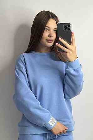 Світшот жіночий трикотажний Блакитний M/L Харків