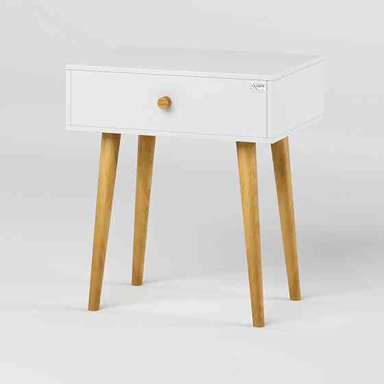 Тумба прикроватная LION Хьюге-4 Нимфея Альба (белый) (LION-041001) Львов