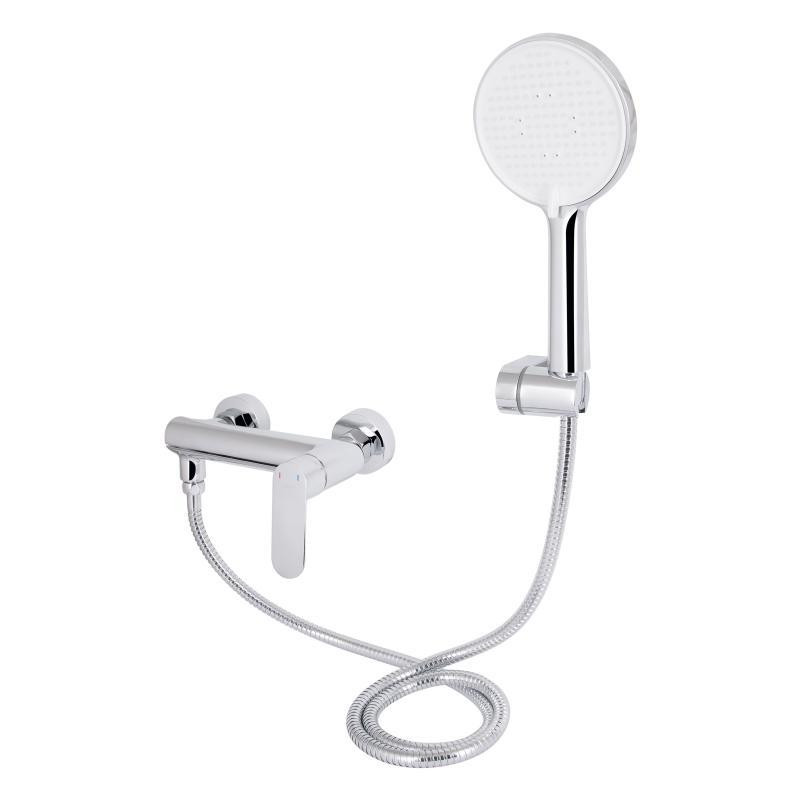 Смеситель для ванны с поворотным изливом, c душевым гарнитуром Qtap Evia QTEVI260CRM47578 Chrome Харьков - изображение 3