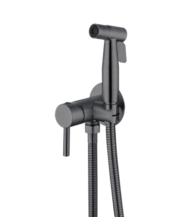 Змішувач для гігієнічного душу Mixxus SUS-333 Graphite із нержавіючої сталі SUS304 з лійкою Харків