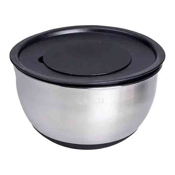 Набір мисок з нержавіючої сталі з кришками і терками салатники з нержавійки 3 штуки 2.5 л/2 л/1 Коломыя