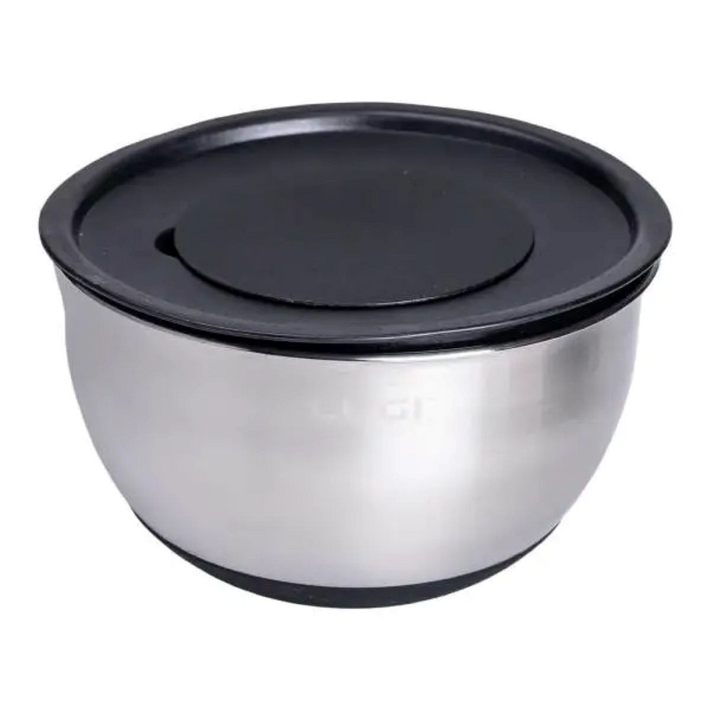 Набір мисок з нержавіючої сталі з кришками і терками салатники з нержавійки 3 штуки 2.5 л/2 л/1.5 л LG-02/3PCS Коломия - фото 3