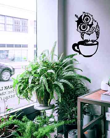 Настінний декор Панно «Сова кухня» Декор на стіну 110*67 см, Чорний Київ