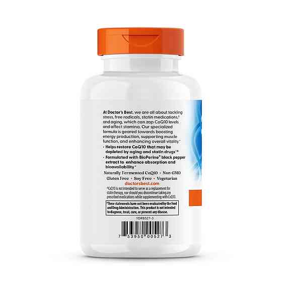 Коензим Q10 з біоперином  Doctor's Best High Absorption CoQ10 300 капс Київ