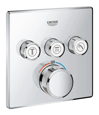 Термостат прихованого монтажу на 3 споживача Grohe Grohtherm SmartControl   ( 29126000 ) 22620 Харків