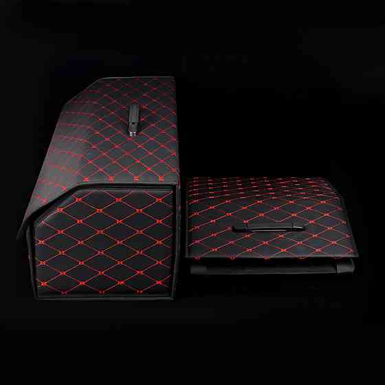 Автомобильный органайзер XY0-52 Black-Red компактный вместительный два отдела для хранения на магнитах с ручкой 40*31*29 см Киев