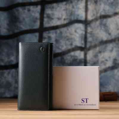 Кошелек ST Leather Из натуральной кожи Зеленый (23086) Винница