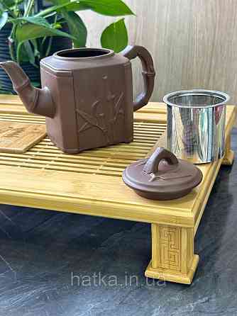 Чайник заварювальний ісинська глина 800 мл "Бамбуковий гай" світлий Т2588 Київ