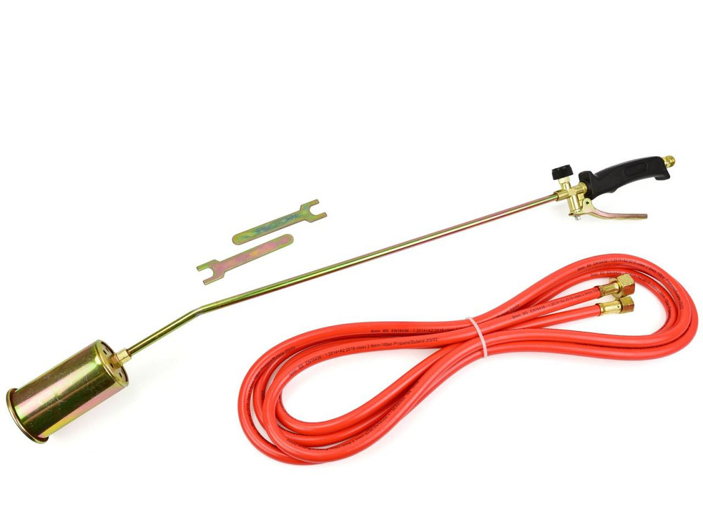 Газовий пальник покрівельних робіт "GeKo" довжиною 85см  на 1 сопло 60мм і шлангом 5,0м Киев - изображение 1