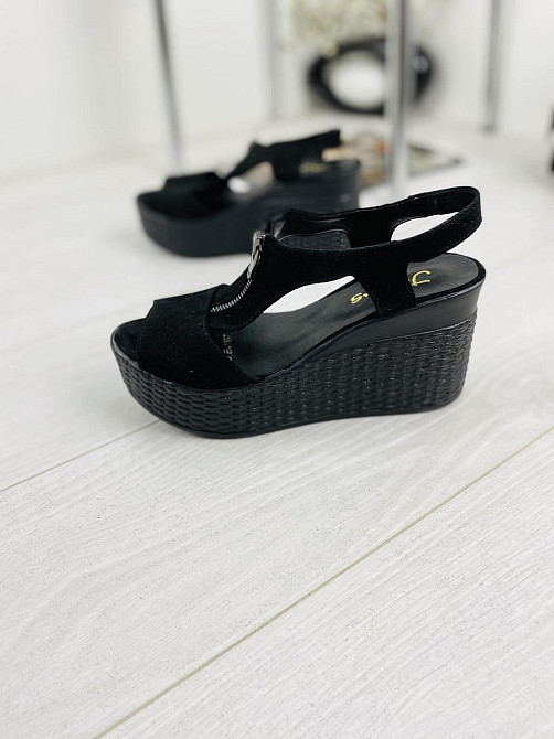 Injers Босоніжки жіночі INJERS 423 чорні (літо, замша натуральна) (970) Коломыя - изображение 2