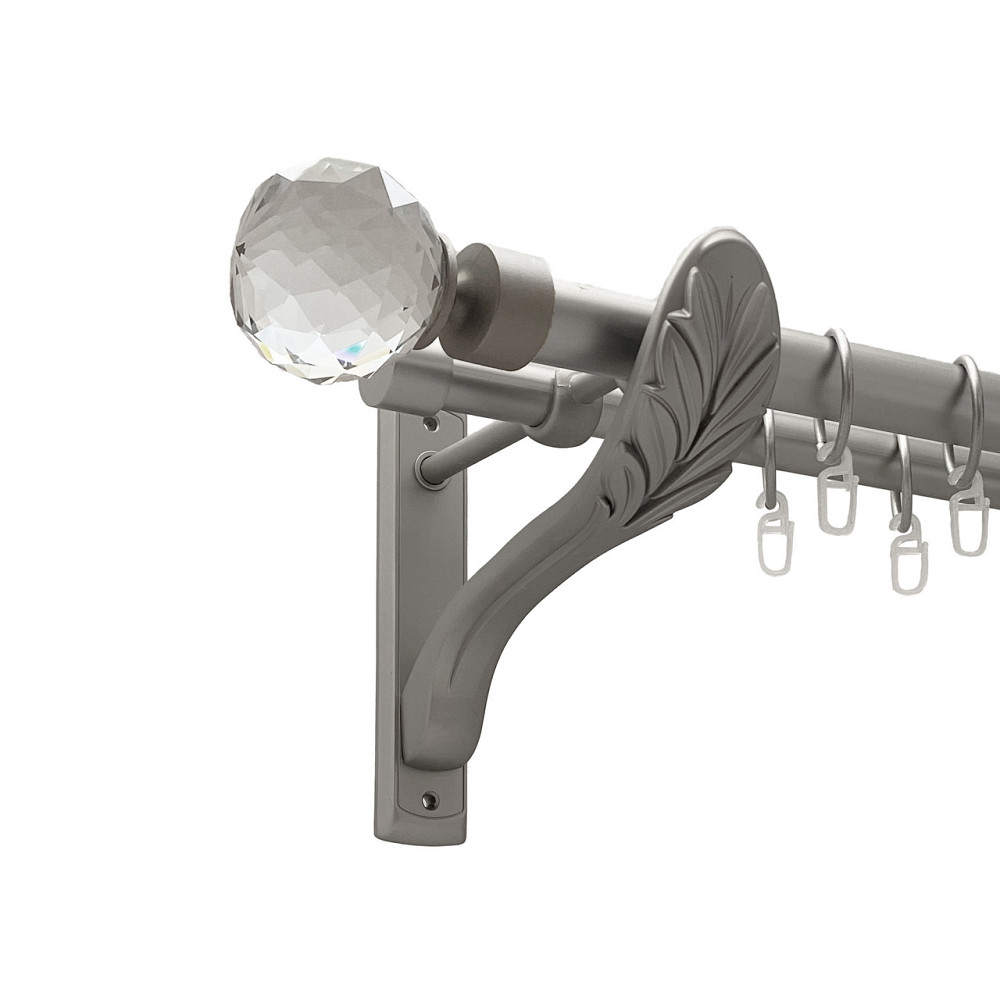 Карниз Orvit Люміера металевий дворядний ретро Сатин 25\19 мм 240 см (00-00011309) Львов - изображение 1