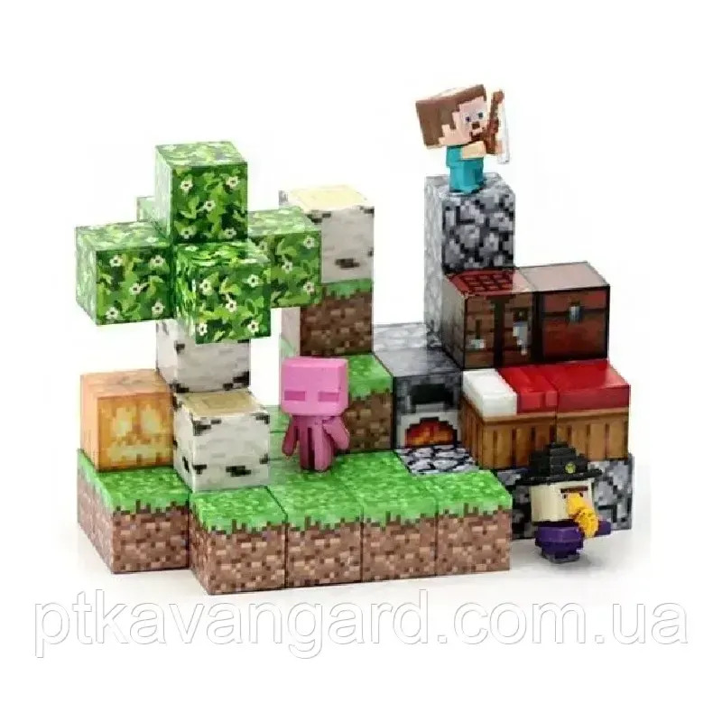 Конструктор магнітний майнкрафт 49 кубики магнітні блоки Dream World LZCK 028 Хмельницький - фото 7