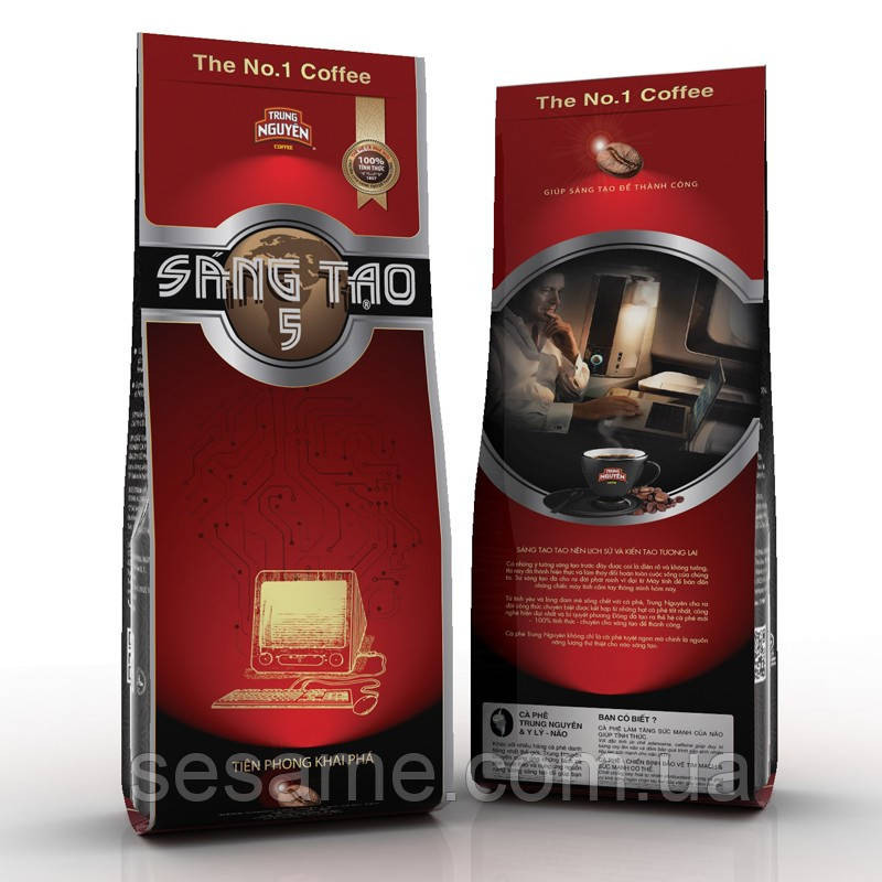 Вьетнамский кофе Sang Tao №5 Trung Nguen 340г натуральный молотый кофе Харьков - изображение 2