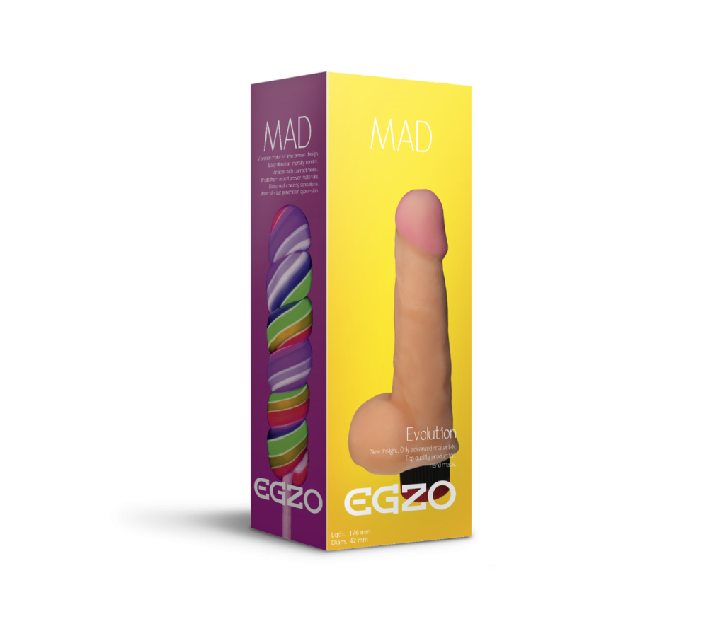 Вібратор EGZO Ciberskin V004 ( 17,6 см х 4,2 см ) Sex Aura Київ - фото 3
