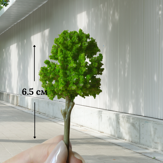 Зеленое дерево 6,5 см Шелковица для миниатюры, макетов, диорам, песчаного стола мини-сада, микроланшафта, моделизма Одесса