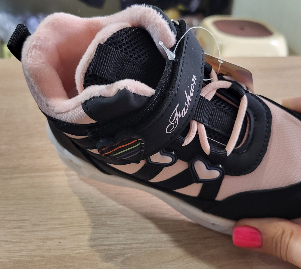 Детские демисезонные ботинки хайтопы для девочек LED 29 Николаев - изображение 3