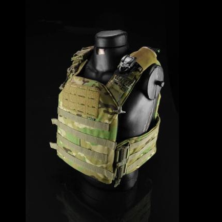 Тактическая плитоноска жилет с быстрым сбросом Cordura 1000D (без плит) Мультикам Винница - изображение 3
