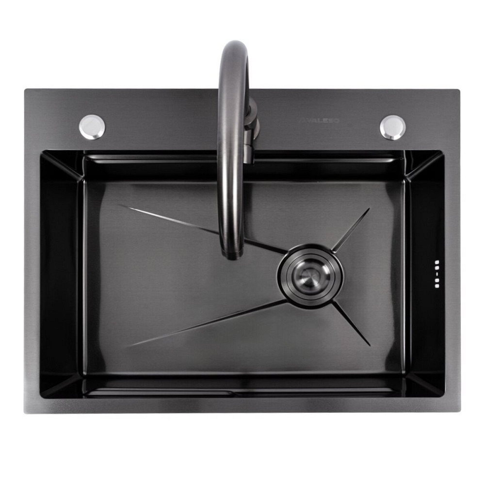 CM 64*50B Кухонна мийка PVD чорна (Work station) Valeso Handmade Коломыя - изображение 6