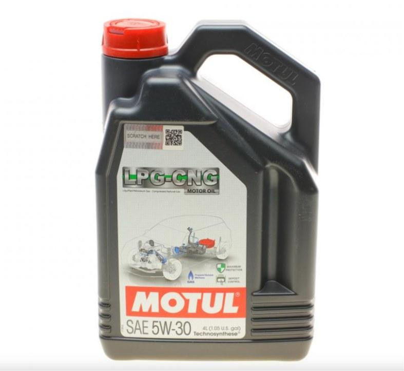 MOTUL LPG-CNG 5W-30 4L (854554) — Синтетична моторна олива для газових двигунів | Захист LPG / CNG + ACEA C3 Ковель - фото 1