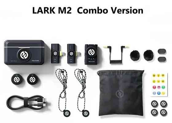 Петличний Мікрофон, аудіосистема петличного Hollyland Lark M2 Combo. Київ
