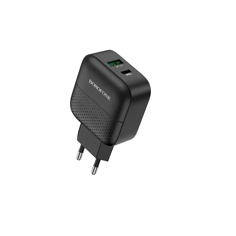 Мережевий зарядний пристрій Borofone BA46A 220В QC3.0, 22Вт, швидка зарядка для смартфонів, планшетів та гаджетів Одеса - фото 3