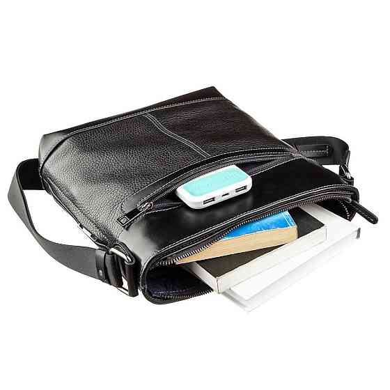 Сумка багатофункціональна чоловіча SHVIGEL 11181 Чорна Київ