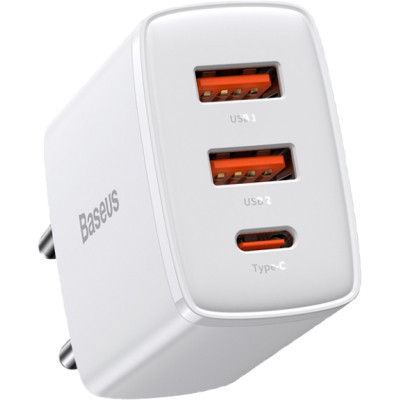Зарядний пристрій Baseus Compact Quick Charger 2U+C (CCXJ-E02) Вінниця - фото 3