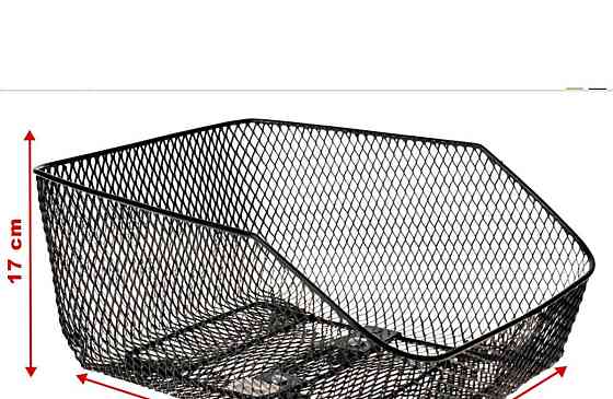 Корзина для багажника сетчатая БП-7, разрез, черный/прикреченный/ Киев