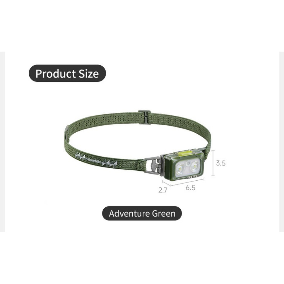Ліхтар налобний Naturehike CNK2550ZM011, зелений Киев - изображение 12