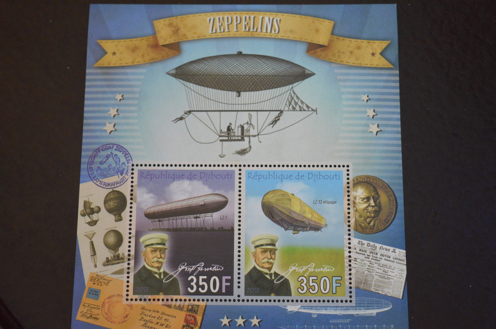 Джибути. Транспорт. Блок. 2015 год (В-6) Полтава - изображение 1