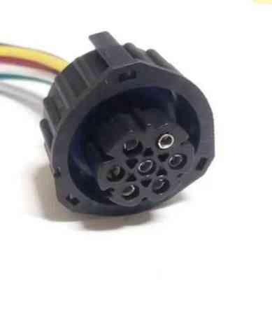 Разъём заднего фонаря (7 контактов) угловой для грузовых автомобилей, в гофре Харьков