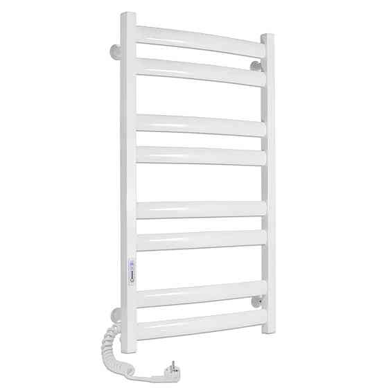 Электрический полотенцесушитель Laris Зебра Атлант ЧК8 500Х900 Э белый, левое подключение Киев