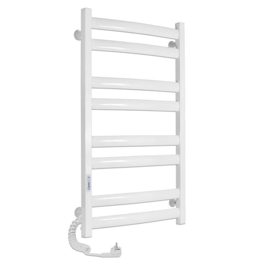 Электрический полотенцесушитель Laris Зебра Атлант ЧК8 500Х900 Э белый, левое подключение Киев - изображение 1