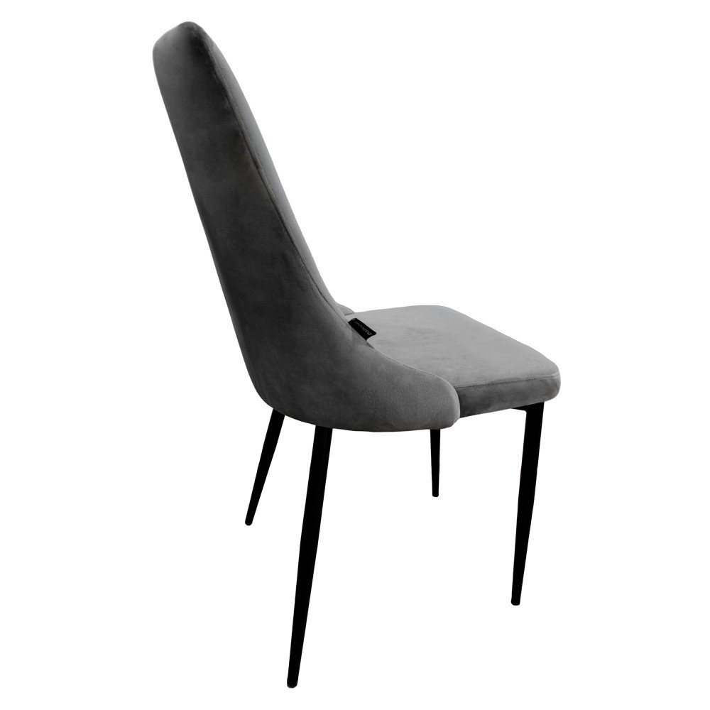 Крісло стілець для кухні обіднє Bonro B-426 велюр сіре Київ - фото 8