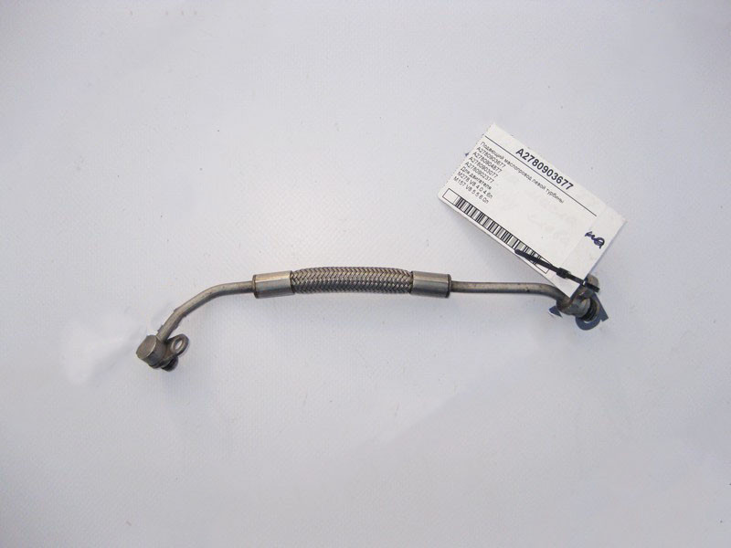 Mercedes-Benz  A2780903677 Маслопровід, що подає лівої турбіни двигуна М278 V8 4.0 4.6л M157 5.5 6.0л Одеса - фото 2