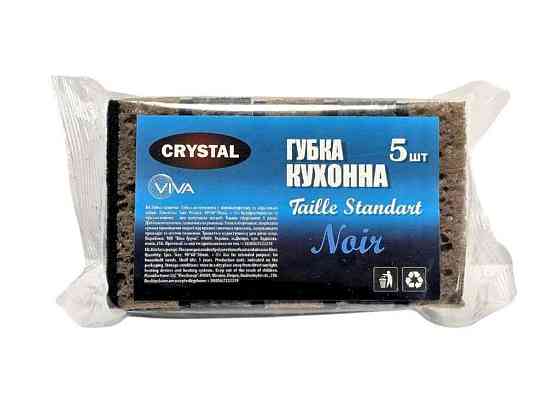 Губки кухонні 5шт Піноеэфект Noir ТМ CRYSTAL Киев
