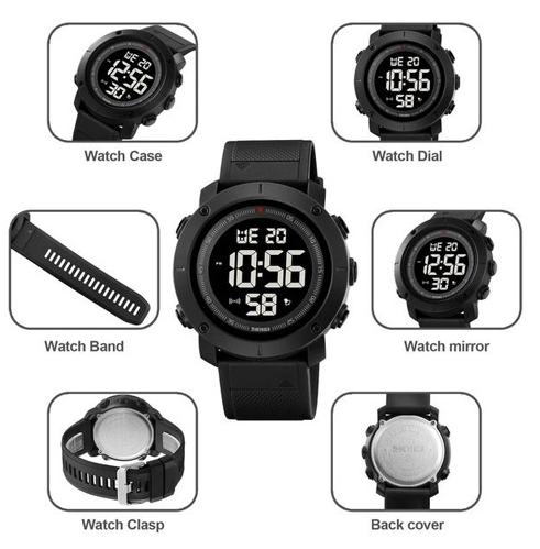 Часы наручные SKMEI 2122BKBK, BLACK-BLACK, 9788 Днепр - изображение 2