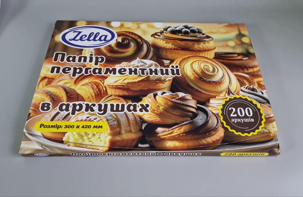 Пергамент для випікання (200листів) 30*42 коричневий (1 пачка) Харків - фото 2