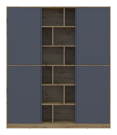 Шкаф для одежды Doros Морган Дуб Артизан/Графит ДСП 180х38.5х210 DRS-011611 (42001256) Львов