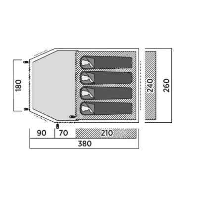 Намет Easy Camp Lomsdal 4 (120480) (931551) Вінниця
