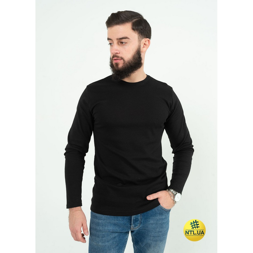 Чоловічий лонгслів зі 100% бавовни, інтерлок | Наталюкс 94-1342 L Київ - фото 2