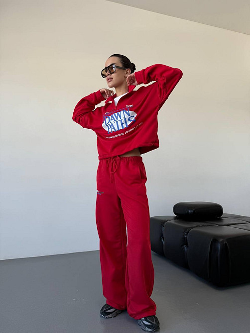 Женский прогулочный костюм двойка турецкая петля-пенье 100% хлопок Одесса - изображение 1