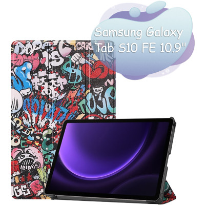 Чехол для планшета BeCover Smart Case Samsung Galaxy Tab S10 FE (SM-X520/SM-X526) 10.9" Graffiti (713285) Винница - изображение 1