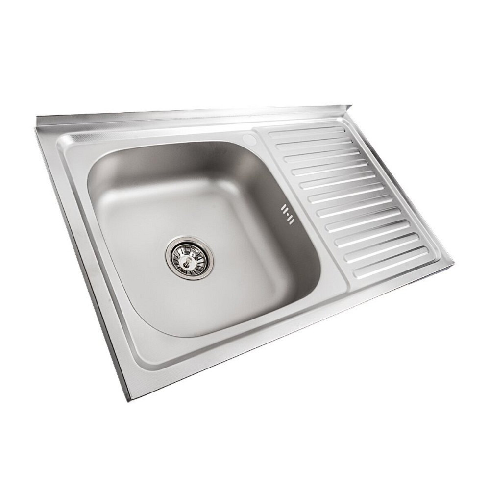 VALESO Кухонна мийка з нержавіючої сталі Valeso ДЕКОР 8050 L (0,7/160 мм) Київ - фото 1