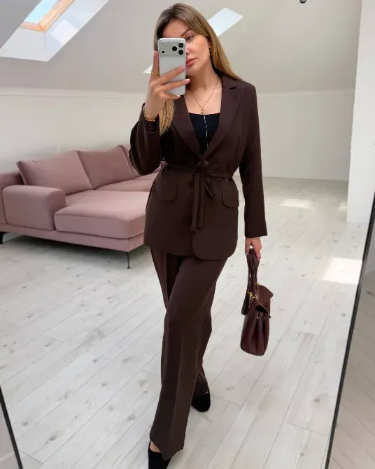 Жіночий костюм креп (жакет + штани) 42–52 | можна окремо Одеса - фото 3