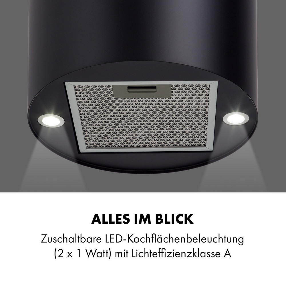 Острівна витяжка Beretta Ø35 см витяжка/рециркуляція 650 м3/год LED, включно з фільтром з активованим вугіллям, Рівне - фото 6