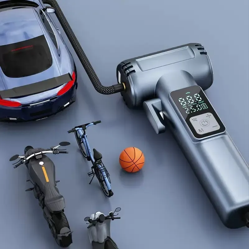 Автомобильный компрессор перезаряжаемый 150PSI 12V с Powerbank SW-201B Коломыя - изображение 2