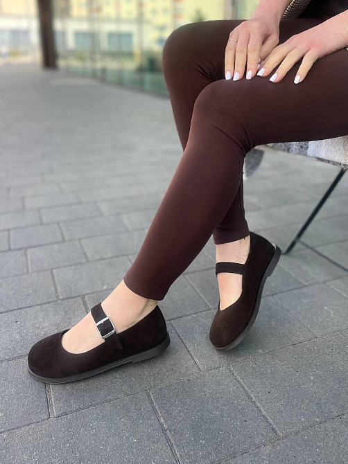 Лоферы женские MOD GAR шоколадные натуральная замша демисезонные размер 36-40 (9764) Коломыя - изображение 4