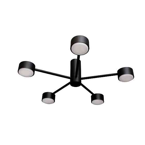 Люстра потолочная MSK Electric Copter на пять круглых плафонов под лампы GX53 черная NL 8041-5 BK Одесса